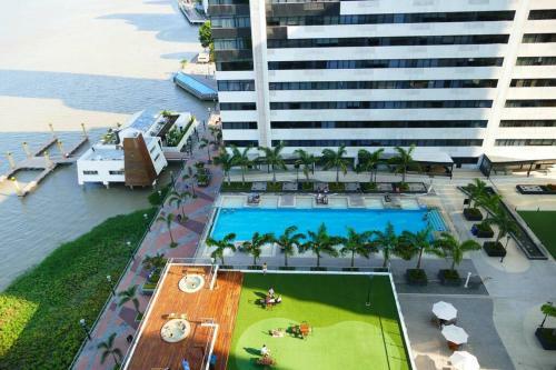 Apartamento Ecu Suites Front View Of River Exclusive Santa Ana