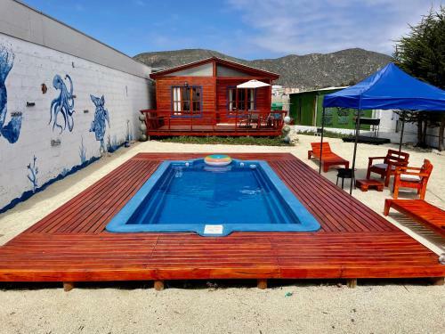 Caba�a Hermosa Con Piscina