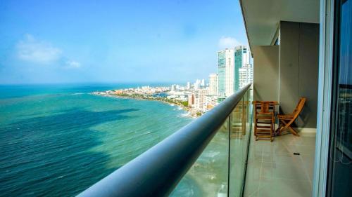 Apartamento Con Vista Al Mar En Bocagrande Edificio Morros City Piso 33