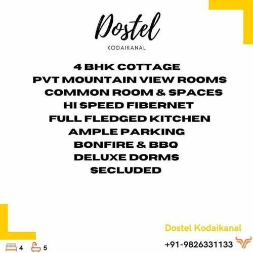 Dostel Valley Villa, Kodaikanal