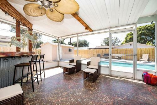 Heated Pool Home 5 Minutes From Beach, Sleeps 8!