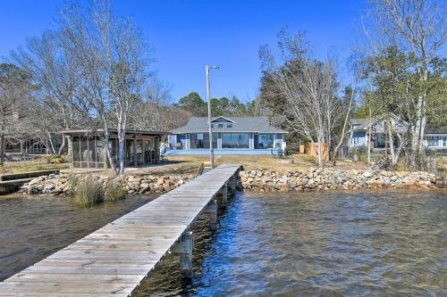Updated Waterfront Escape With Dock And Fire Pit