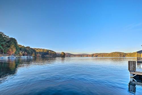 Chic Waterfront Villa With Fire Pit, Lake Views