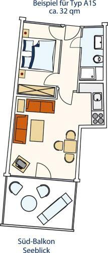 Apartamento Strandidyll, 66 - Typ A1s