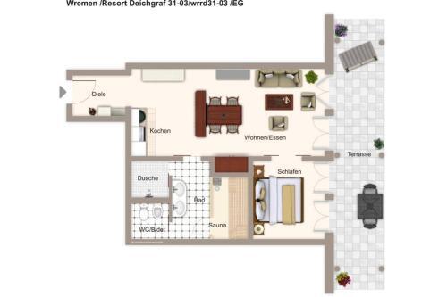 Apartamento Resort Deichgraf Resort Deichgraf 31-03