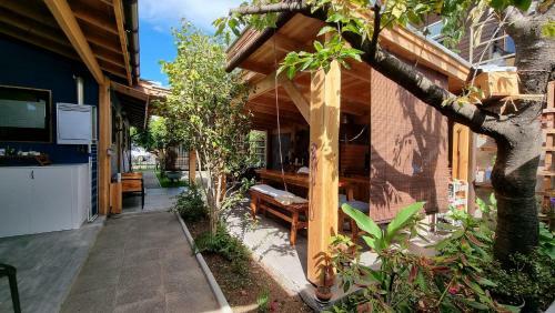Hostal Blue House Departamento - Caba�a - Casa