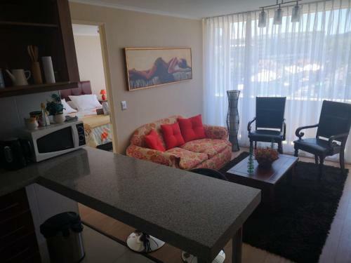 Apartamento Depto 1 Dormitorio Centro Blanco 702