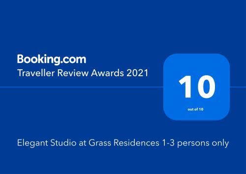 Apartamento Elegant Studio At Grass Residences 1-4 Persons Only