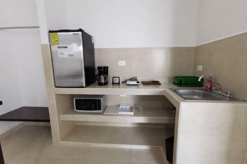 Apartamento Departamento 1 En Mahahual Cerca de La Playa