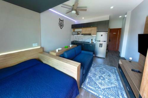 Moderno Studio Equipado En Sierra Apartments, A 5 Minutos de Six Flags