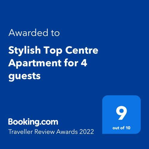 Stylish Top Centre Apartment For 4 Guests