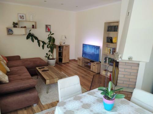 Villa House With A Nice Garden, View, Pool And Fireplace