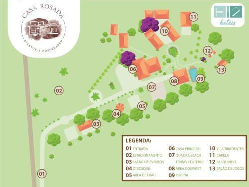 Villa H2 Casa Rosada - Hospedagem, Lazer E Eventos