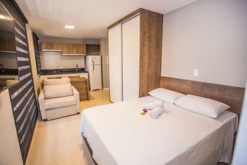 Apartamento Studio Novo E Central Com Ar Condicionado - All0817