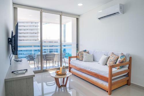 Apartamento Amoblado En Samaria, Primera L�nea De Playa!