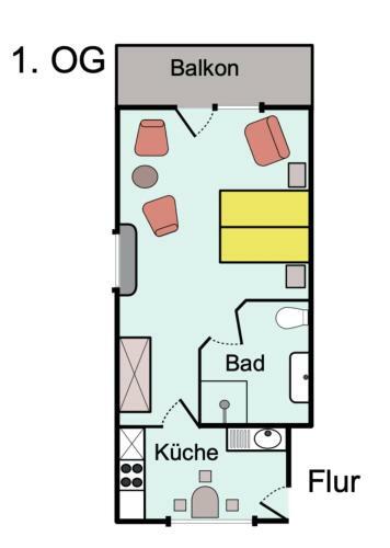Apartamento Hahns Herberge 35 Qm