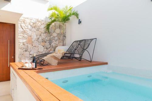 Luxury Penthouse Studio Priv Rooftop Pool Gym