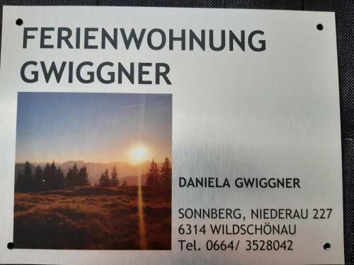 Apartamento Ferienwohnung Gwiggner Daniela