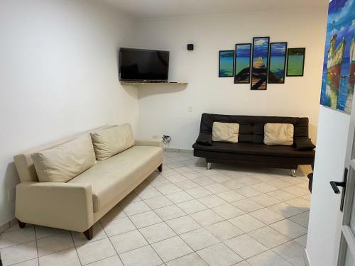 Apartamento Cobertura Guaruj� Apto Com Jacuzzi E Churrasqueira