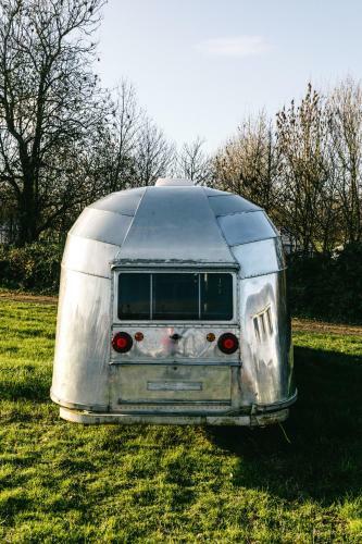 Silver Airstream Glamping & Rental