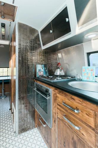 Silver Airstream Glamping & Rental