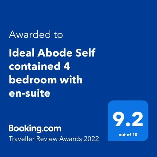 Ideal Abode Self Contained 4 Bedroom With En-suite