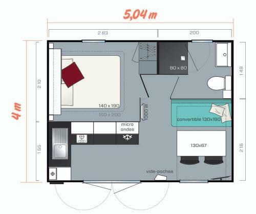 Mini-chalet - Vakantiepark 't Urkerbos