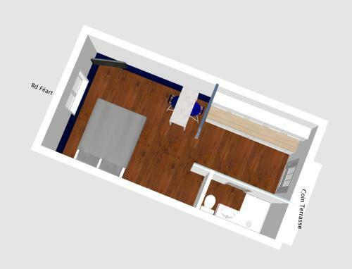 Apartamento Homard & Fox, Le F�art, Studio Avec Terrasse & Barbecue