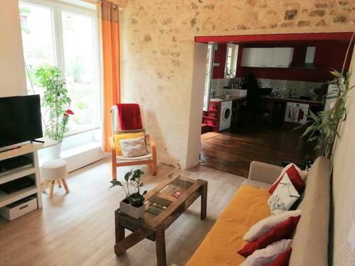 Apartamento Appartement Rouge Avec Jardin