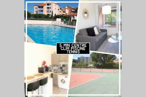 Apartamento Fr�jus 5 Min Centre Studio Piscine Clim Tennis Pk