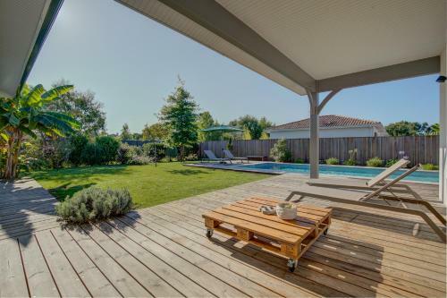 Villa Bassin D'arcachon -maison 6 Couchages Avec Piscine