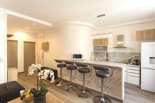 Stylish White And Red Apartments