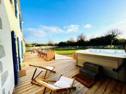 Maison Maillots Et Bigorneaux, 19 Pers, Jacuzzi, 40m de La Mer
