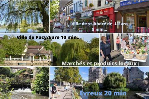 G�te La Fontaine -cozy-1h de Paris -jacuzzi Privatif