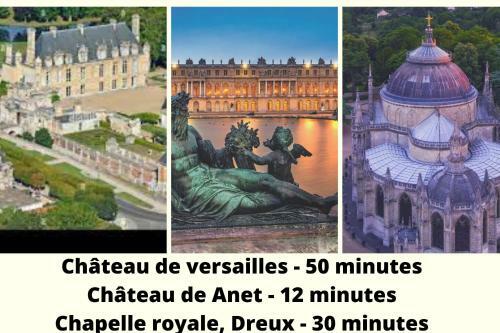 G�te La Fontaine -cozy-1h de Paris -jacuzzi Privatif