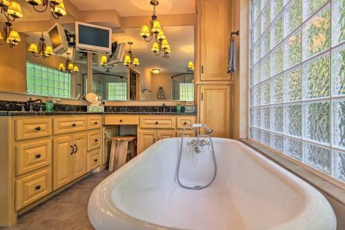 Unique Lake Lure Hideaway With Dock, Waterslide
