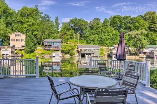 Unique Lake Lure Hideaway With Dock, Waterslide
