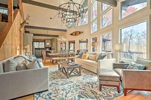 Rustic-chic Sapphire Home With Wraparound Decks