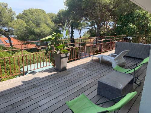 Apartamento Haut De Villa Fabregas Vue Mer