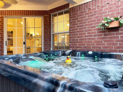This Is It! Hot Tub+pool Table+pac-man = Fun!