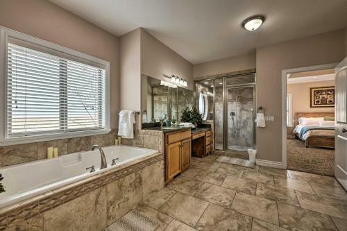 Luxe Erda Home With Indoor Pool, Yard And Mountain View