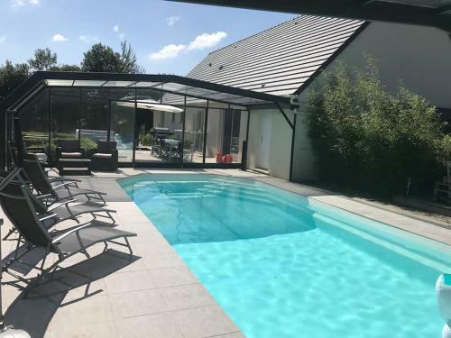 Maison Normande - Piscine Chauff�e Couverte