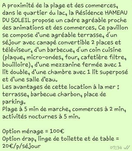 Pavillon Proche Plage ~ Hameau Du Soleil