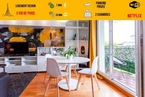 Apartamento 15 Min de Paris- Parking - Netflix - Top H�te Paris