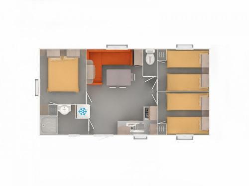 Les Sables Du Midi Mobilehome 8p Clim 4 �toiles