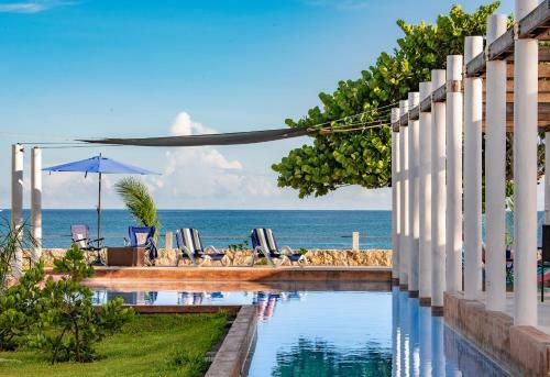 Stunning Beachfront Hacienda Style Property, East Of Progreso