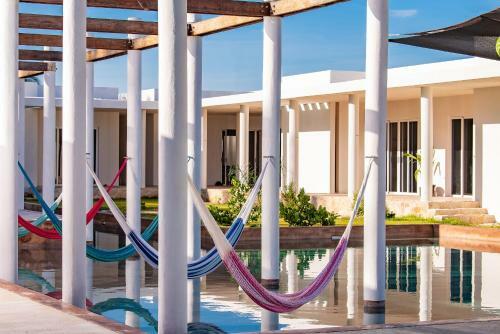 Stunning Beachfront Hacienda Style Property, East Of Progreso