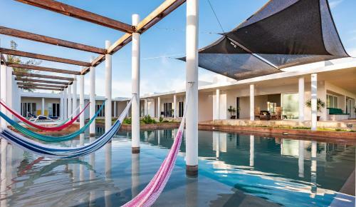 Stunning Beachfront Hacienda Style Property, East Of Progreso
