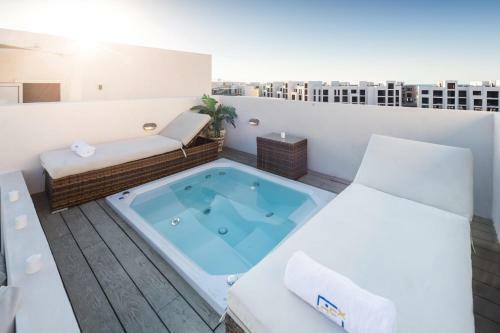 Apartamento Luxe 3bdr W Private Rooftop Jacuzzi & Beach Access