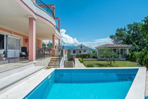 Apartamento Holiday House Dita - With The Pool And Sea View